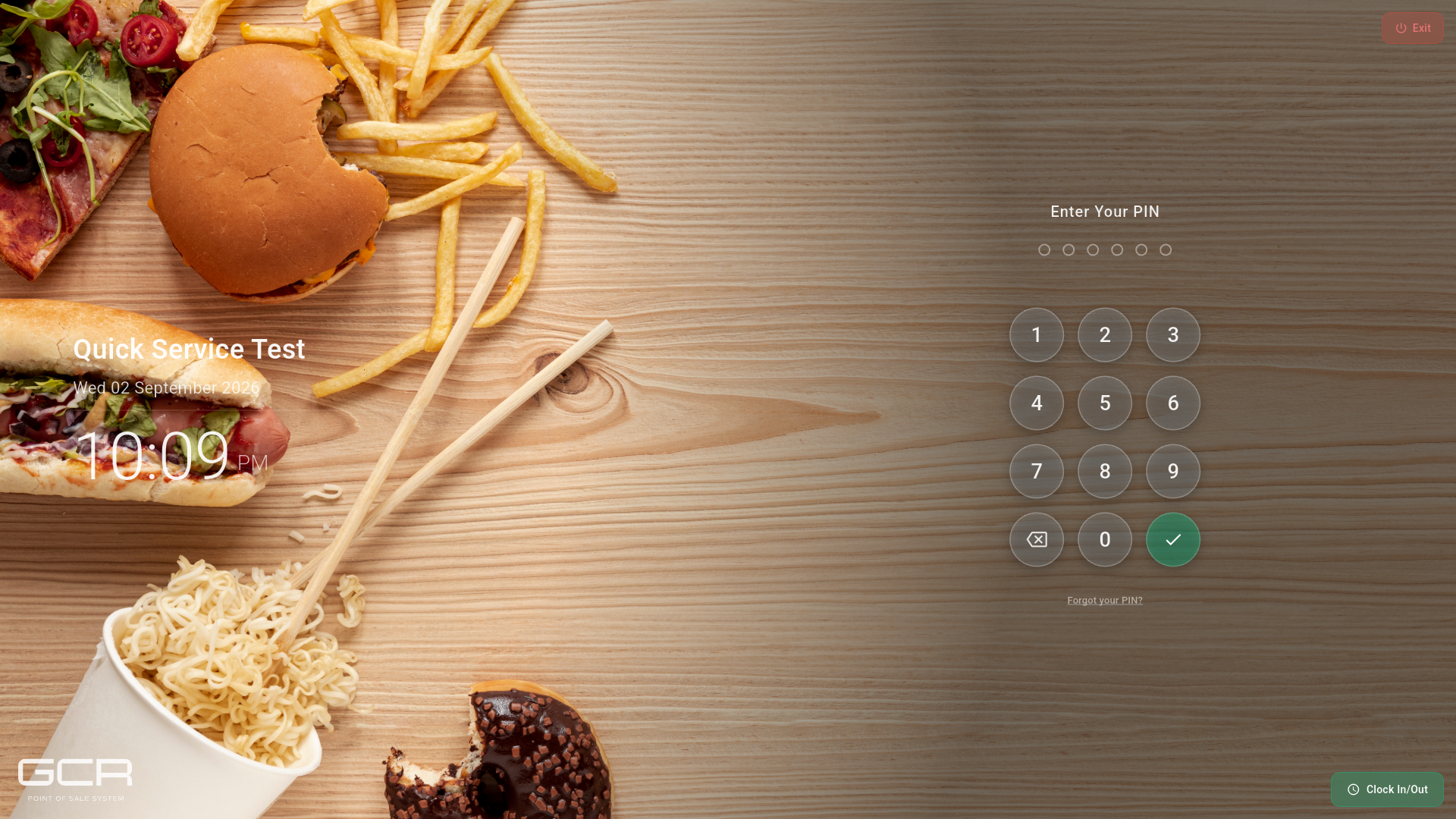 Pantalla de PIN