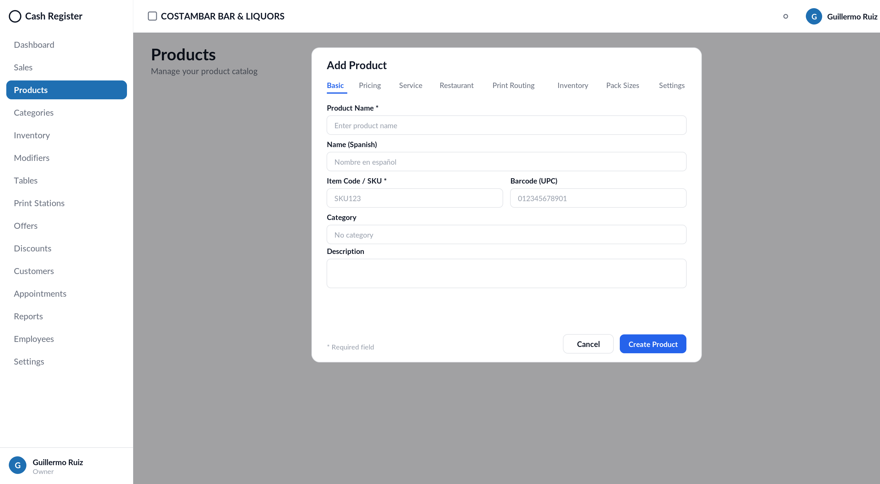 Add Product