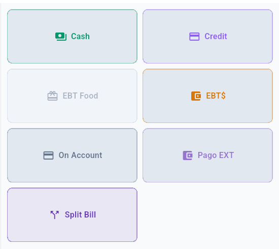 Tenders with On Account