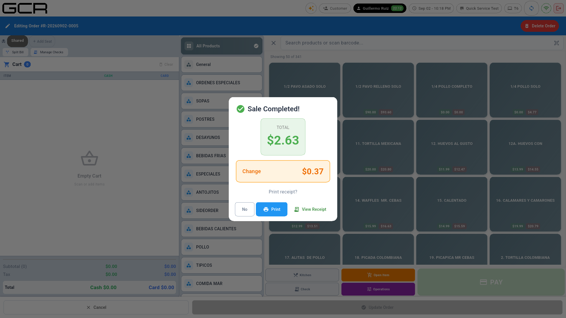 Sale completed
