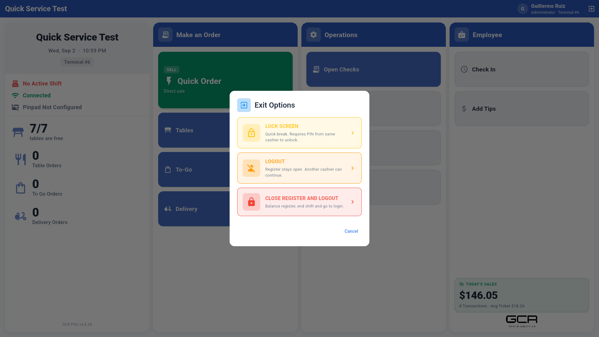Exit options